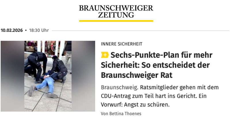 „Sicherheit ist ein Grundbedürfnis“: Pohler bringt Sechs-Punkte-Plan in den Rat ein